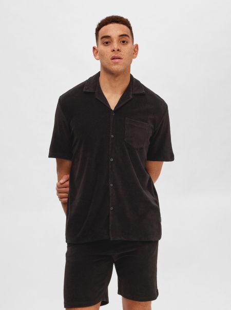 Black Chemises Selected Terrycloth Chemise Homme