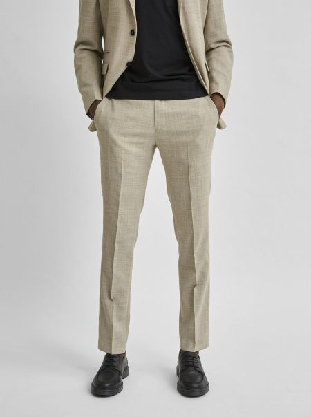 Selected Sand Coupe Slim Pantalon Pantalons Homme