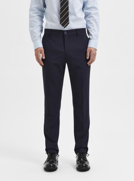 Pantalons Navy Blazer Selected 175 Slim Fit Pantalon Homme