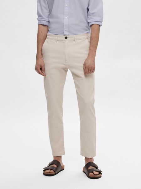 Moonstruck Homme Selected Pantalons Coupe Slim Chinos