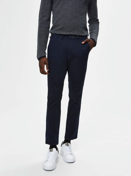 Selected Coupe Slim Chinos Dark Sapphire Pantalons Homme
