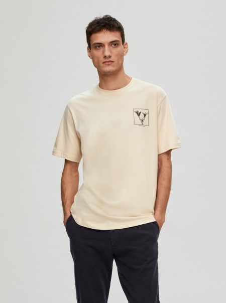 Imprimé T-Shirt T-Shirts Selected Fog Homme