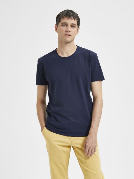 Homme Classique T-Shirt T-Shirts Selected Navy Blazer