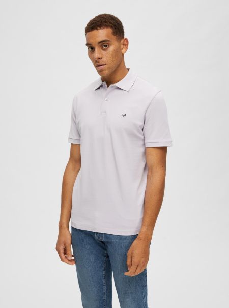 Polos Homme Orchid Petal Selected Classique Polo