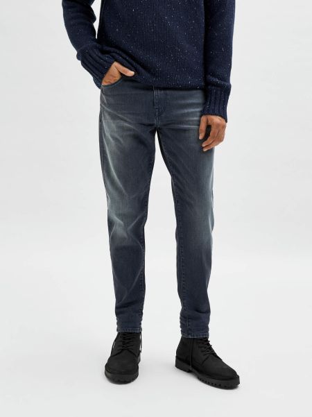 Selected Homme 172 Slim Jean Coupe Fuselée Medium Blue Denim Jeans