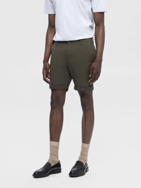 Coupe Slim Short Chino Homme Deep Depths Shorts Selected