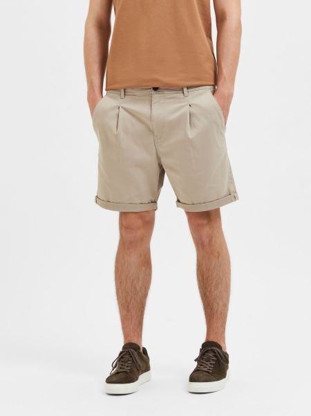 Pure Cashmere Shorts Classique Short Chino Selected Homme