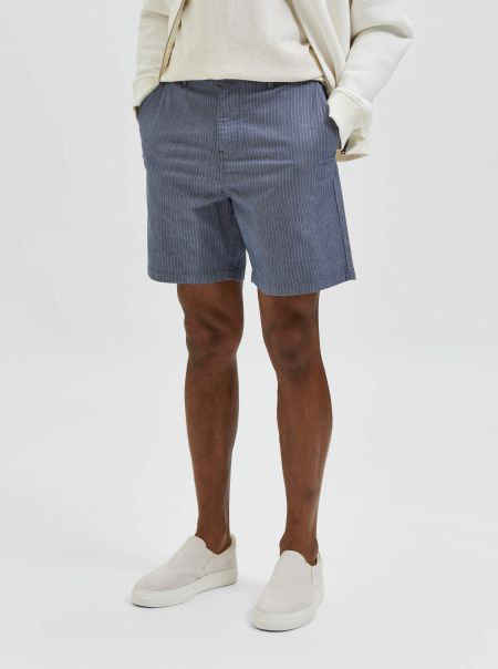 Selected Dark Sapphire Shorts Coupe Confort Short Homme