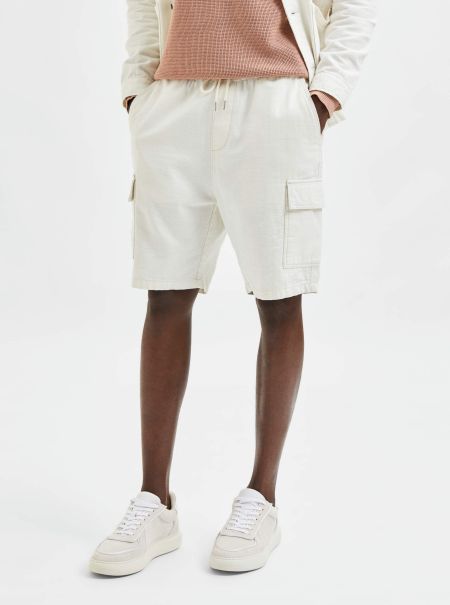 Homme Egret Shorts Coupe Ample Short Selected