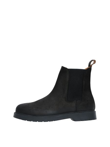 Chaussures Homme Black Selected Daim Bottines Chelsea