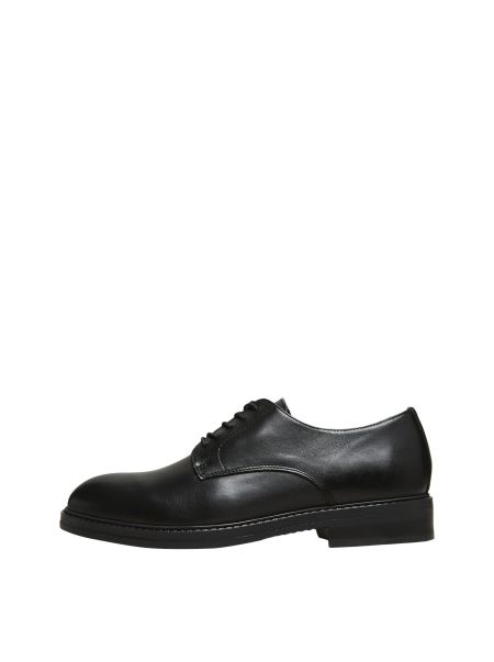 Chaussures Black Homme Selected Cuir Chaussures Derby