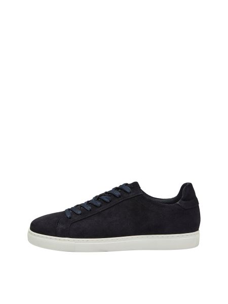 Chaussures Homme Daim Baskets Dark Navy Selected