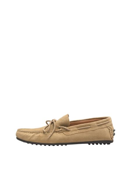 Homme Sand Daim Mocassins Chaussures Selected